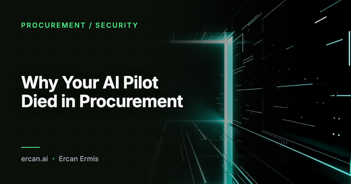 Perché il Tuo Pilot AI È Morto nel Procurement
