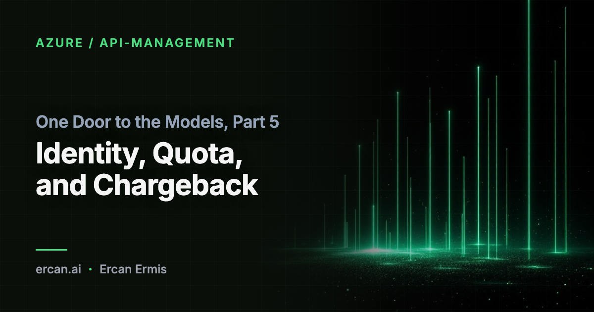 One Door to the Models, Part 5: Identity, Quota, and Chargeback