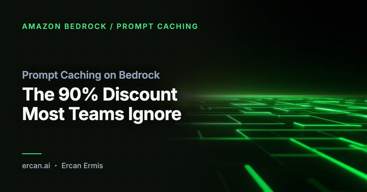 Prompt Caching on Bedrock: The 90% Discount Most Teams Ignore